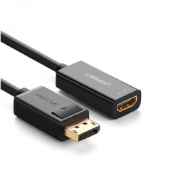 Cáp chuyển Displayport sang HDMI âm 10cm Ugreen 40363