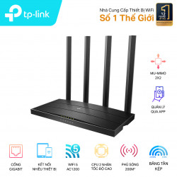 Router TP-Link Wifi Chuẩn AC1200 Archer C6 Gigabit