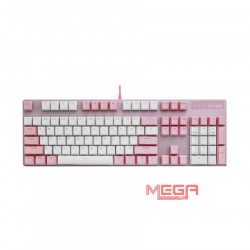 Bàn phím gaming Rapoo V500 Pro Pink White Red switch