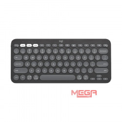 Bàn phím Logitech Pebble Key 2 K380s Bluetooth Đen (Graphite)