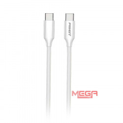 Cáp sạc Pisen Quick CC-PD01-1000(GLB)-Mr White USB-C(C-C)PD 60W 1m,trắng