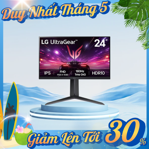 LCD LG UltraGear 24GS65F-B.ATV 24 inch FHD IPS 180Hz 1ms FreeSync (DP, HDMI)