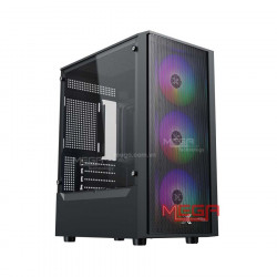 Case Xigmatek MYX Air 3F  Đen EN45967 (M-atx, 3 fan RGB)
