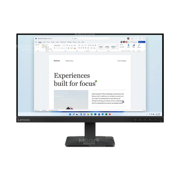 LCD Lenovo L24-4e 68C2KAC1VN 23.8 Inch FHD(1920x1080) IPS 100Hz 4ms  Đen ( HDMI, VGA)